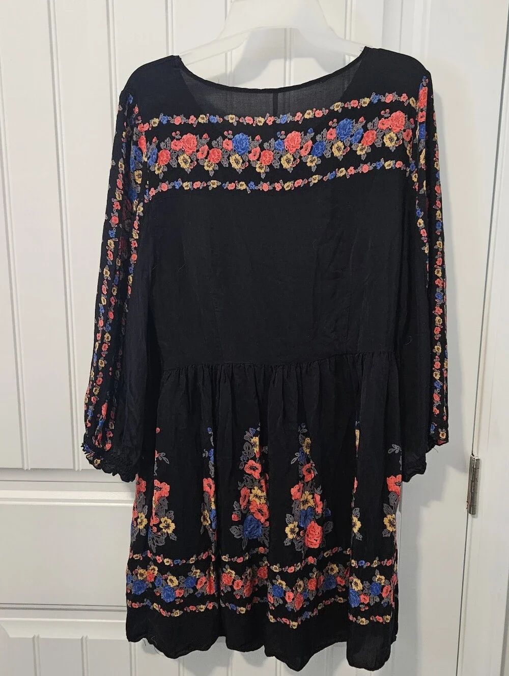 Free People Dress Floral Boho Hippie Womens 12 - Picture 6 of 7